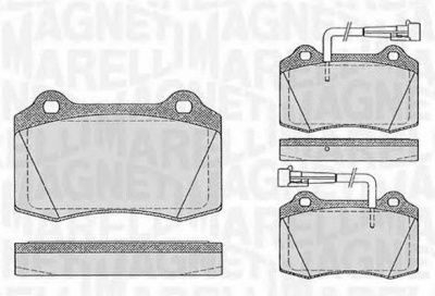 MAGNETI MARELLI 363916060107 -  Комплект тормозных колодок, дисковый тормоз